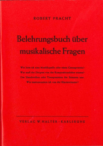 Belehrungsbuch über musikalische Fragen