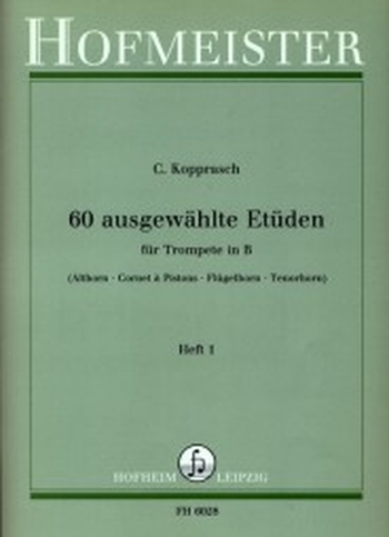 60 ausgewählte Etüden, Heft 1 (Trompete/Flügelhorn/Tenorhorn)