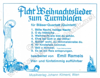 Acht Weihnachtslieder zum Turmblasen I