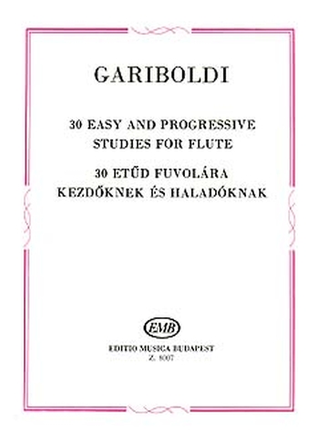 30 Easy and Progressive Studies for Flute