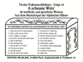 Tiroler Volksmusikblätter - Folge 16 (A scheane Weis')