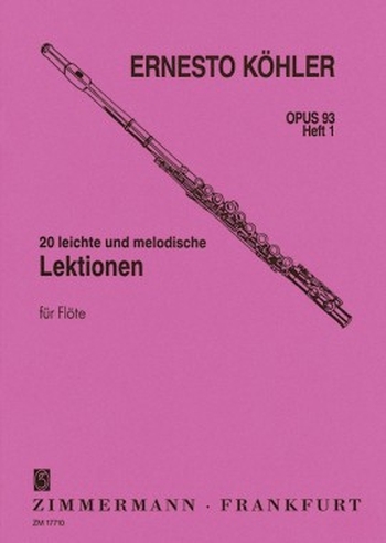 20 leichte und melodische Lektionen I, op. 93 (Flöte)