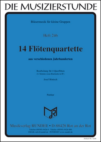 14 Flötenquartette