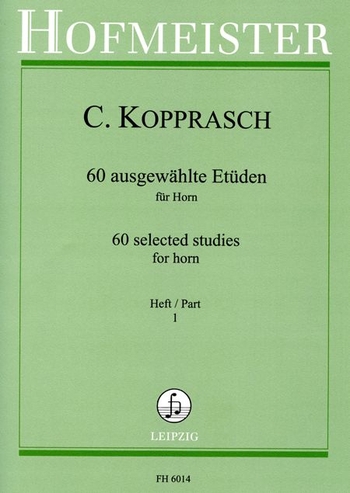 60 ausgewählte Etüden für Horn, Band 1