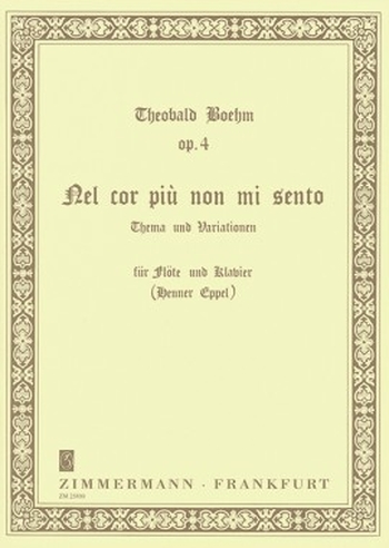 Nel cor piu mi sento op. 4 (Flöte)
