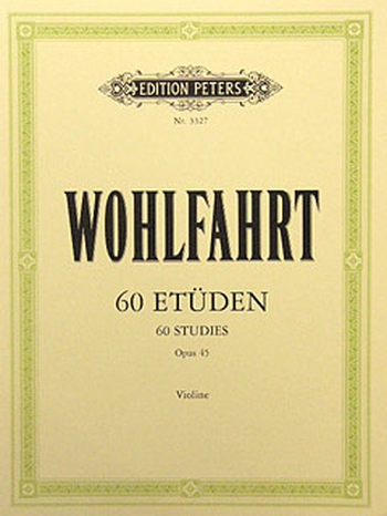 60 Etüden, op. 45 - VIOLINE (Herausgeber Sitt)