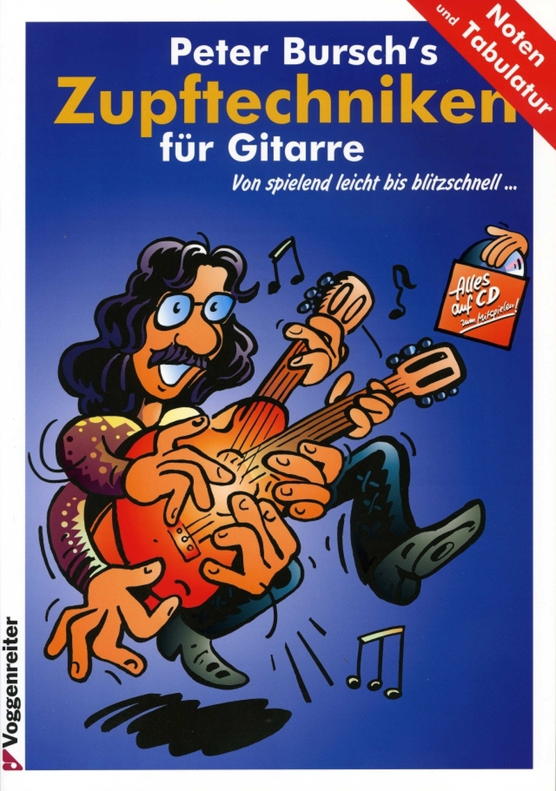 Zupftechniken für Gitarre + CD - Gitarre Schulen - Musikverlag Abel