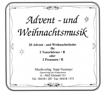 20 Advent- und Weihnachtslieder für 2 Tenorhörner B oder 2 Posaunen B