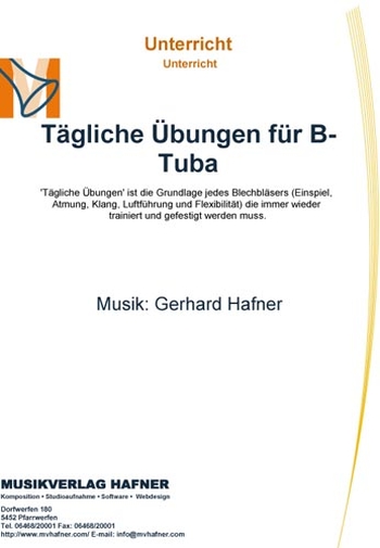 Tägliche Übungen für B-Tuba (Bassschlüssel)