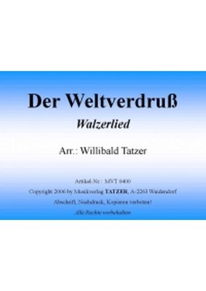 Der Weltverdruß