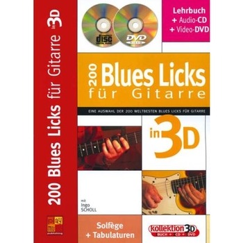 200 Blues Licks für Gitarre in 3D