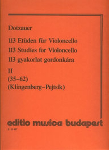 113 Etüden für Violoncello - Band 2