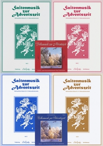 Saitenmusik zur Adventszeit - Komplettangebot (Heft 1,2,3 & 4, CD)