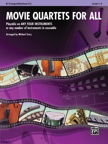 Movie Quartets for All - Trompete in B/Bariton