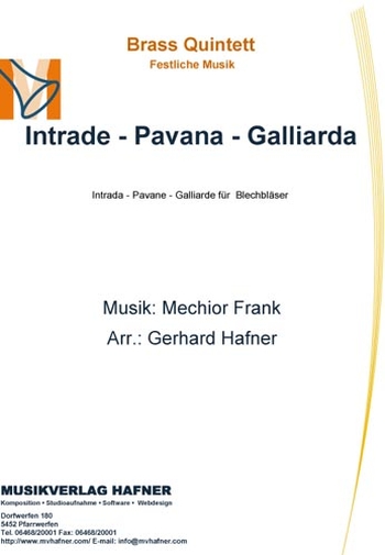 Intrade - Pavana - Galliarda (Blechbläser)