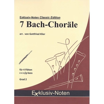 7 Bach Choräle - Flötenquartett