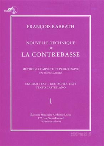 Nouvelle Technique de la Contrebasse - Band 1