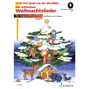 Die schönsten Weihnachtslieder - Sopranblockflöte (Online Audio)