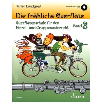 Die fröhliche Querflöte - Band 3 (inkl. Online-Audio)