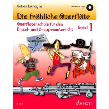 Die fröhliche Querflöte - Band 1 (inkl. Online Audio)