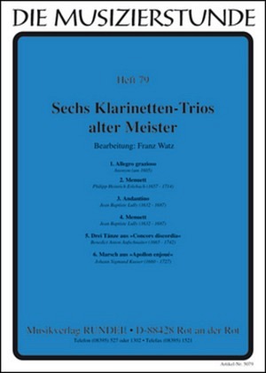 Sechs Klarinetten-Trios alter Meister