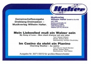 Mein Liebeslied muß ein Walzer sein...