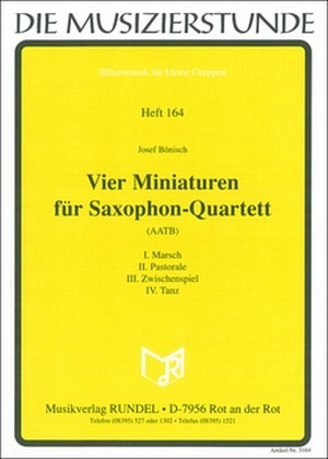 Vier Miniaturen für Saxophonquartett