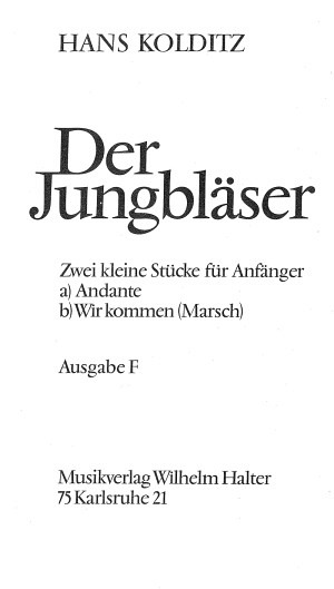 Der Jungbläser, Ausgabe F