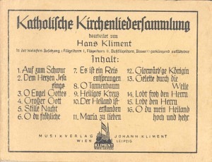 Katholische Kirchenliedersammlung I