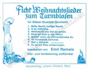 Acht Weihnachtslieder zum Turmblasen I