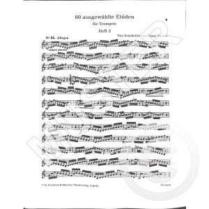 60 ausgewählte Etüden, Heft 2 (Trompete/Flügelhorn/Tenorhorn)