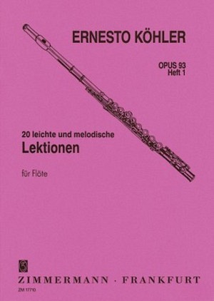 20 leichte und melodische Lektionen I, op. 93 (Flöte)