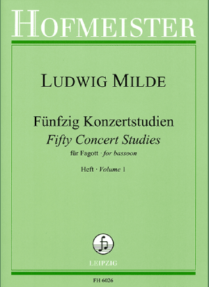 Fünfzig Konzertstudien für Fagott, Heft 1