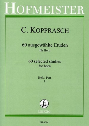 60 ausgewählte Etüden für Horn, Band 1