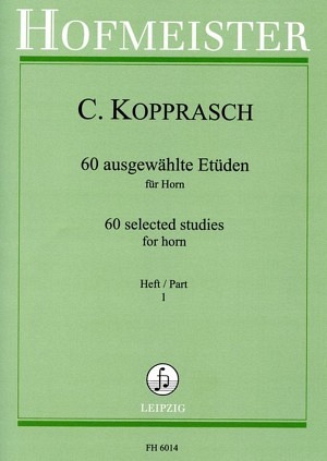 60 ausgewählte Etüden für Horn, Band 1