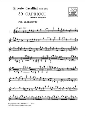 30 Capricci (Klarinette)