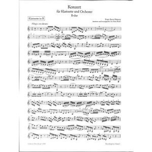 Konzert für Klarinette und Orchester in B-Dur