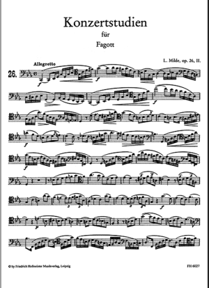 Fünfzig Konzertstudien für Fagott, Heft 2