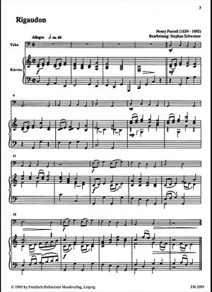 Zum Üben und Vorspielen (F-Tuba)