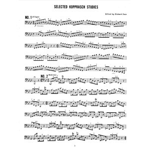Selected Kopprasch Studies (Bassposaune)