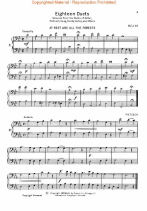 Selected Duets for Trombone or Baritone, Volume 1