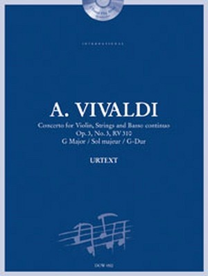 Konzert für Violine, Streicher und Basso continuo op. 3 Nr. 3, RV 310 in G-Dur