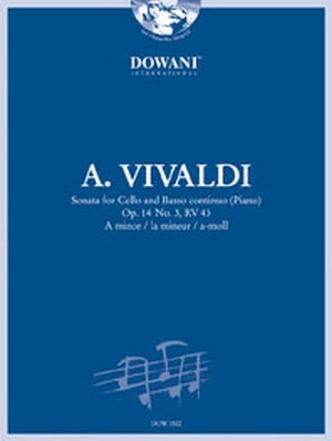 Sonate für Violoncello und Basso continuo (Klavier) op. 14 Nr. 3, RV 43 in a-moll