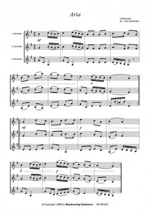 Festliche Klarinettentrios - Heft 2