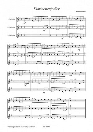 Festliche Klarinettentrios - Heft 3