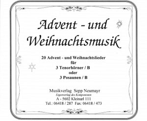 20 Advent- und Weihnachtslieder für 3 Tenorhörner in B oder 3 Posaunen B