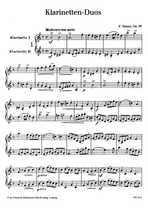 Klarinetten-Duos - Heft 2