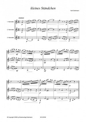 Festliche Klarinettentrios - Heft 4