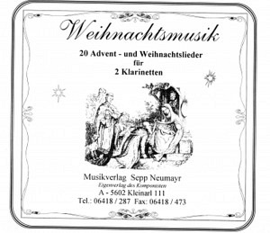 20 Advent- und Weihnachtslieder für 2 Klarinetten B