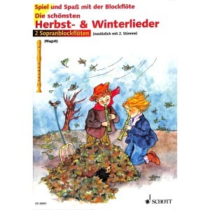 Die schönsten Herbst- und Winterlieder - 1-2 Sopranblockflöten (ohne CD)